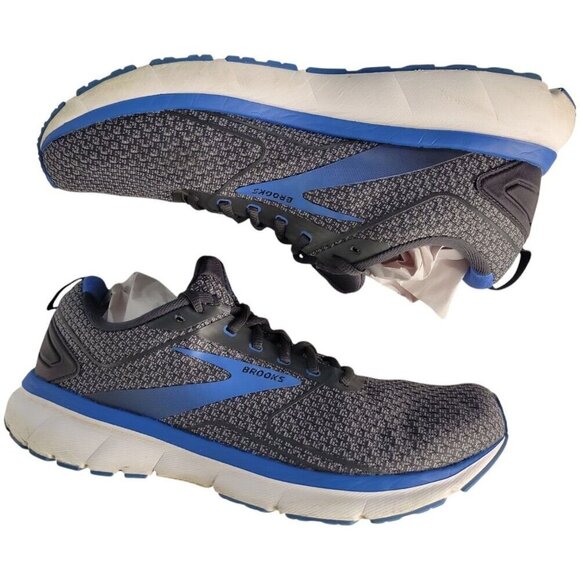 Brooks Transmit 3 Sneakers Mens 12D Running Gray Blue Athletic Comfort NO INSOLE - Picture 3 of 10
